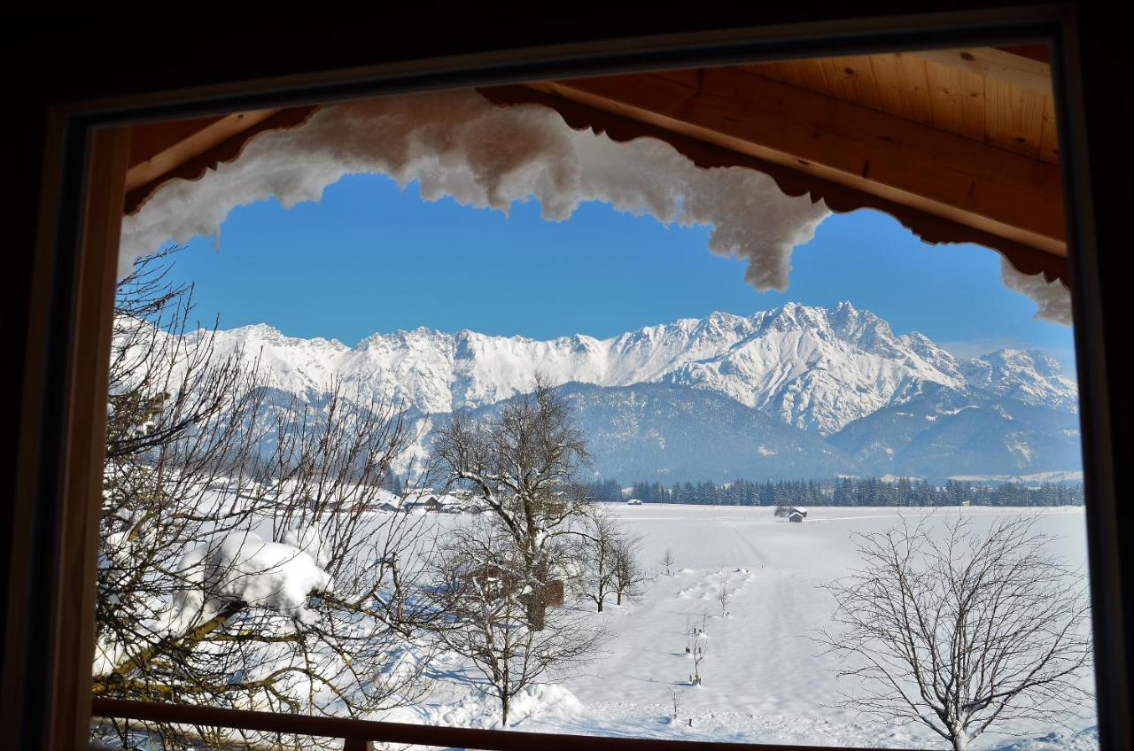 Villa Kleintoedlinggut Leogang Esterno foto